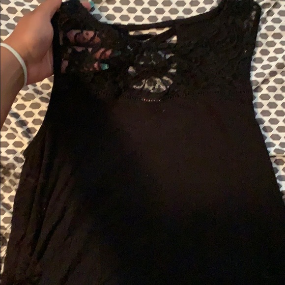 Tops - Black tank top with lace Tops - Black tank top with lace